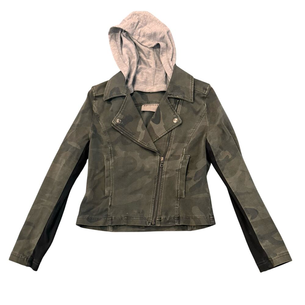 Anthropologie Marrakech Camo‎ Moto Jacket XS